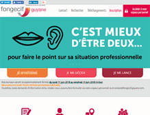 Tablet Screenshot of fongecif-guyane.com